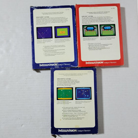 Mattel Intellivision Game Lot of 10 Games Boxes Some Overlays Instructions READ