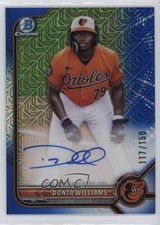 2022 Bowman Chrome Prospect HTA Choice Refractor 117/150 Donta Williams Auto 0c6