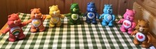 Vintage Care Bears 1983 Lot of 8 Jointed Poseable Vinyl 3.5 -