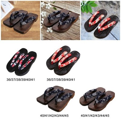 Japanische Clogs Hausschuhe Indoor Outdoor Geta Sandalen Flip Flops für Herren