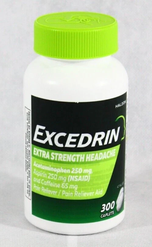 Excedrin Extra Strength Headache Caplets 300 ct Pain Reliever Jumbo Size Box - Image 4 of 4