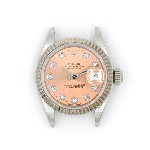 VINTAGE ROLEX LADY-DATEJUST 69174 AUTOMATIC WRISTWATCH DIAMOND DIAL SS 18K GOLD - Picture 5 of 13
