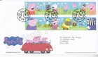 GB ROYAL MAIL FDC FIRST DAY COVER 2024 PEPPA PIG SET TALLENTS PMK
