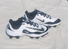 Nike Alpha Huarache Elite 4 Low MCS Baseball Cleats White Men's 10.5 NEW