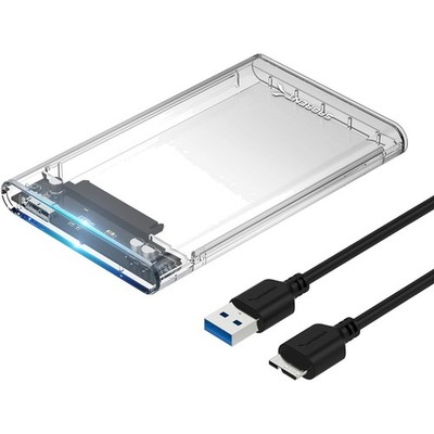 Tool-Free External Hard Drive Enclosure - 2.5'' SATA to USB 3.0, 16TB SSD Support