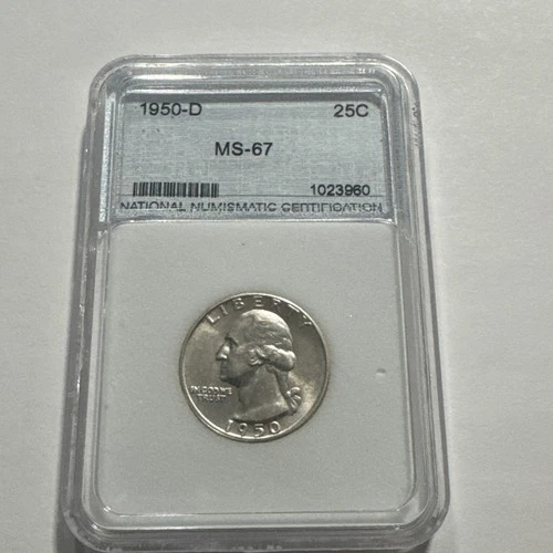 1950-D Washington 25C MS MS67