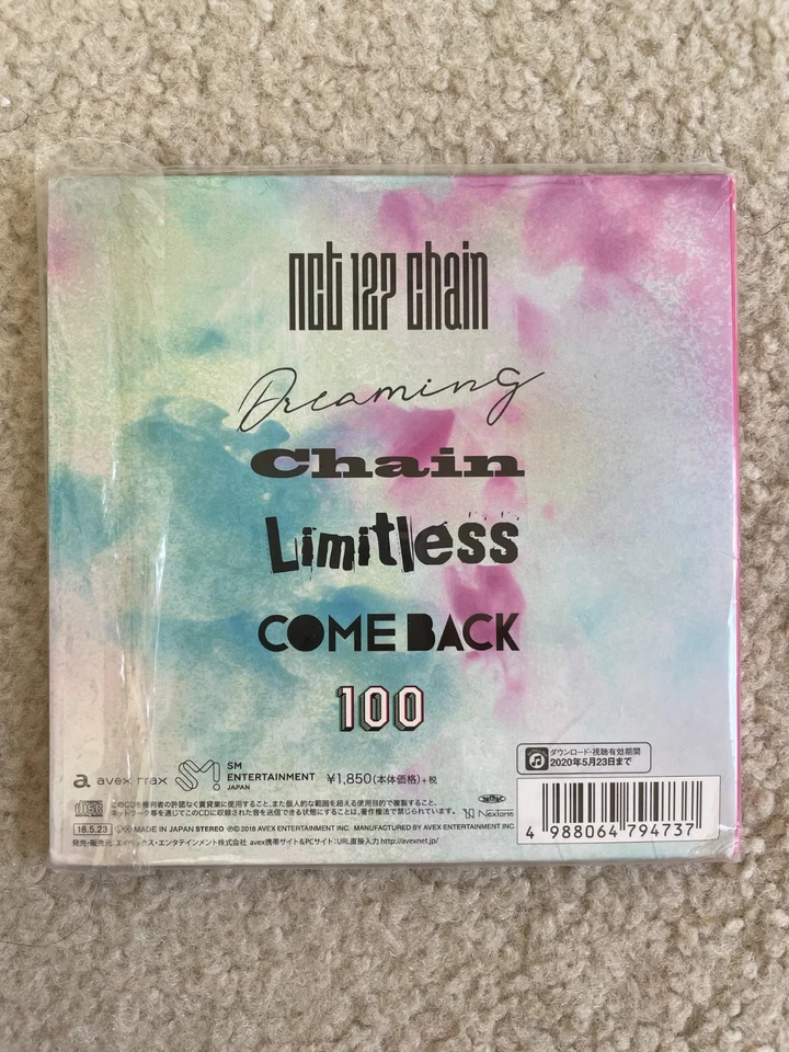 NCT 127 1st Japanese Mini Album [Chain] Mark Ver. + Mark Photocard Foto 2 de 4