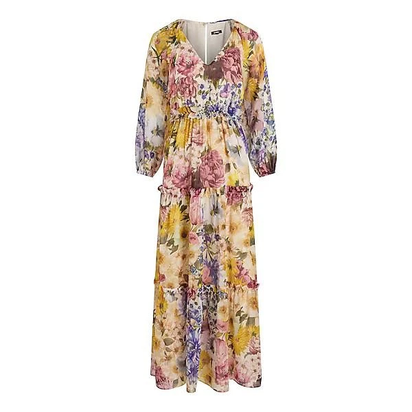 knee length dresses for ladies Evermore 3/4 Sleeve Tiered Maxi Dress 3X 20-24 / Sage