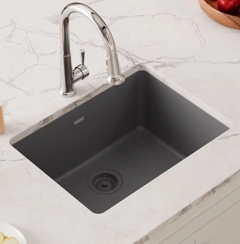 ELKAY-Kitchen Sink-NEW-Quartz Classic Undermount 25 in.Sink in Dusk Gray