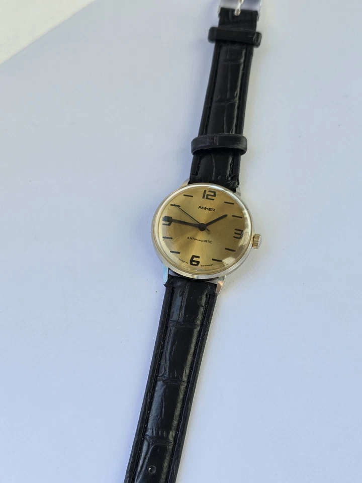 Vintage Uhr Anker Anti Mechanic Retro Watch Made In Germany Herren Uhr Original  - Bild 4 von 4