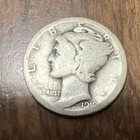 1919-D MERCURY SILVER DIME ACTUAL COIN Get More Today & Save Silver @ $103.91 Oz