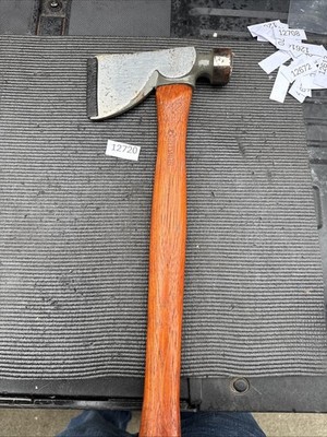 NOS Ugly Sears Craftsman USA 48286 M 28oz Hatchet Hammer w/ Wood Handle Roofing