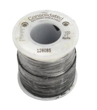 Consolidated Electronic Wire & Cable 126085 100' Black Cable Spool UL 1007/1