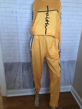 Unbranded Women Set Of Two Pieces Pant And Long Shirt Faith Yellow NWOT Size M