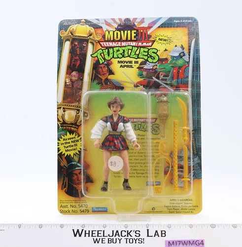 Movie III April Turtles TMNT 1992 Playmates Vintage NEW MOSC SEALED