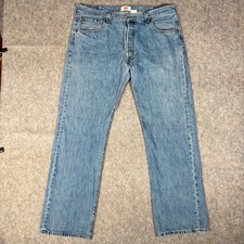 Levi's 501 Original Jeans Mens 40x32 Blue Straight Leg Button Fly Denim VTG 90s