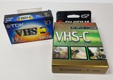 Fujifilm  TDK Ultimate VHS-C Tapes for Camcorder Set of 3 New in Sealed Package