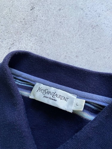Herren Vintage Yves Saint Laurent Polo Luxus T-Shirt YSL Tee Gr. L - Bild 3 von 5