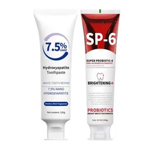 Hydroxyapatite Toothpaste SP-6 Probiotic Toothpaste Set for Enamel Protection...