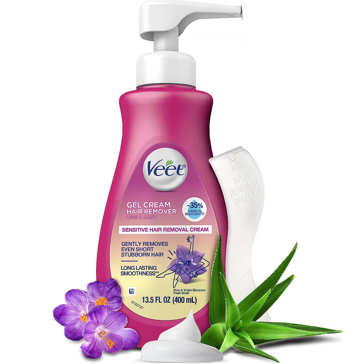 Hair Remover, Veet Gel Hair Removal Cream Sensitive, 13.5 Ounce