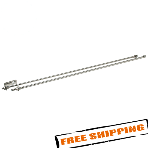 Kentrol 30517 Polished Stainless Steel Strut Rod Kit for 1972-1986