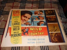 Vintage Half Sheet Movie Poster with Elvis Presley in Wild in the Country