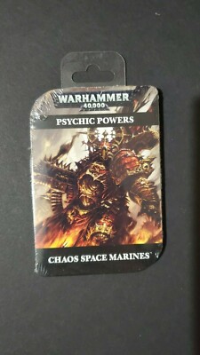 Warhammer 40K Rare 2012 Psychic Powers Cards Chaos Space Marines 5th/6th Ed OOP
