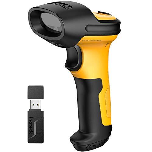 Inateck Lettore Codici a Barre Wireless 2.4GHz Barcode Scanner | Portata 60m ...