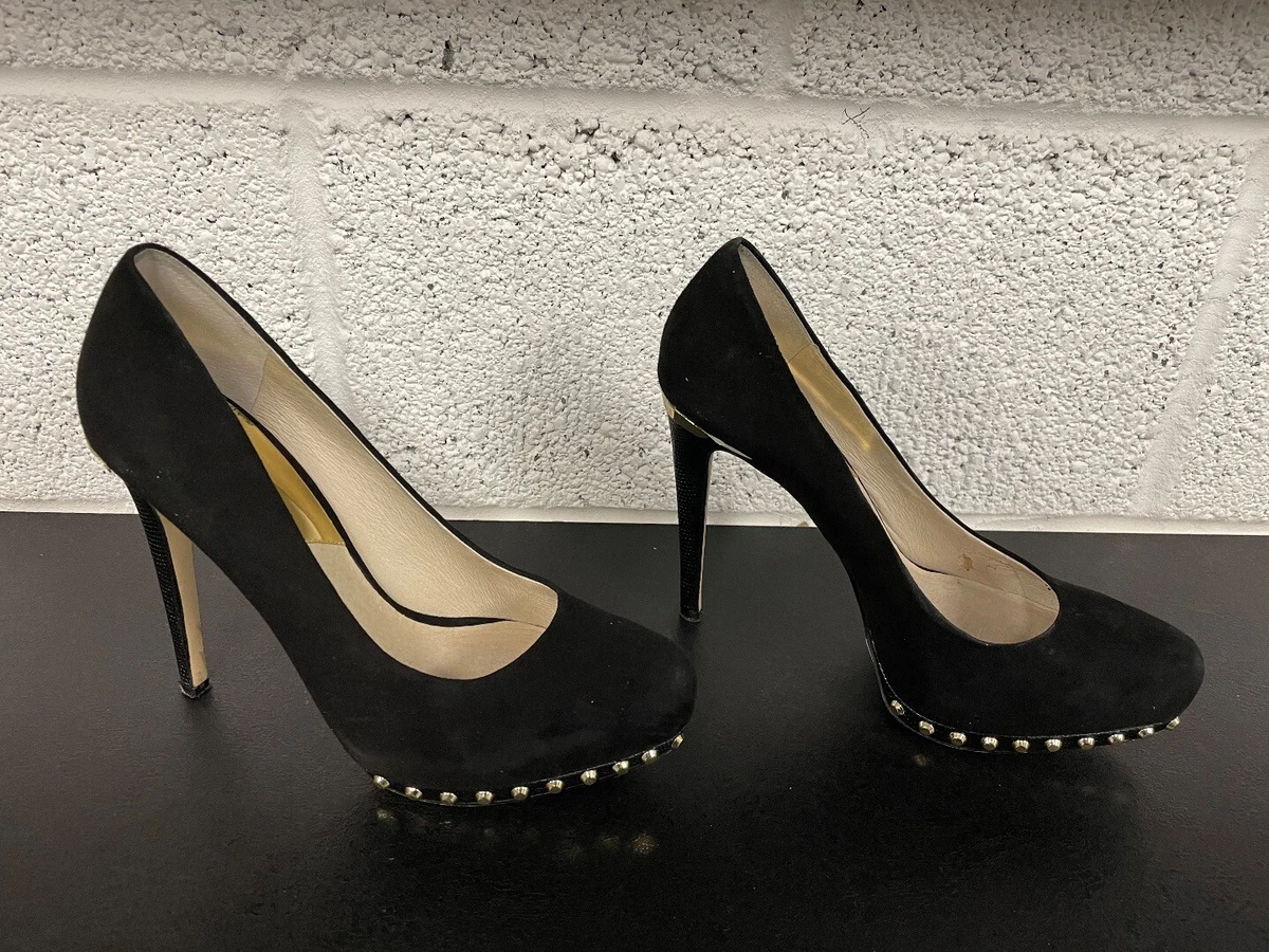 Michael kors black suede best sale shoes