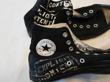 Explicit Content Design Converse Black Men 8 Women 10 High Hi Top