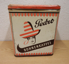 50er 60er Blechdose Pedro Bohnenkaffee  Werbung Dose 50s 60s Vintage