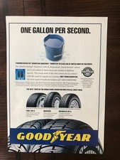 Pubblicità stampa originale d'epoca 1993 Goodyear Eagle GS-C pneumatici auto