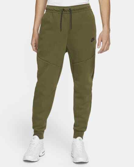 black and green nike joggers