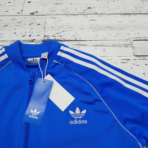 Adidas Superstar Track Jacket Youth Size XL (15-16) Blue Full Zip Polyester NWT - Picture 2 of 8