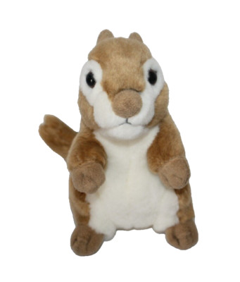 Save Our Space SOS Plush Chipmunk Brown & White 6'' Realistic Stuffed Animal Toy