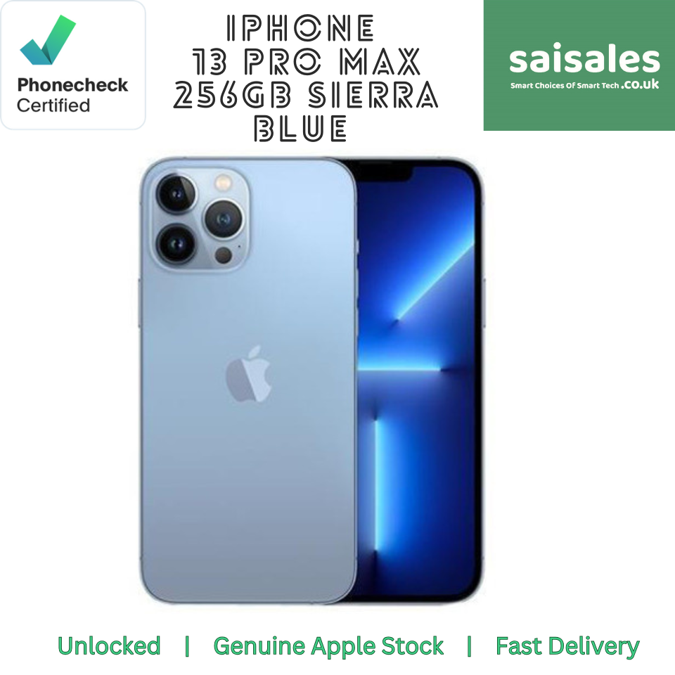 Apple iPhone 13 Pro Max - 256GB Various Colours Unlocked Very Good
