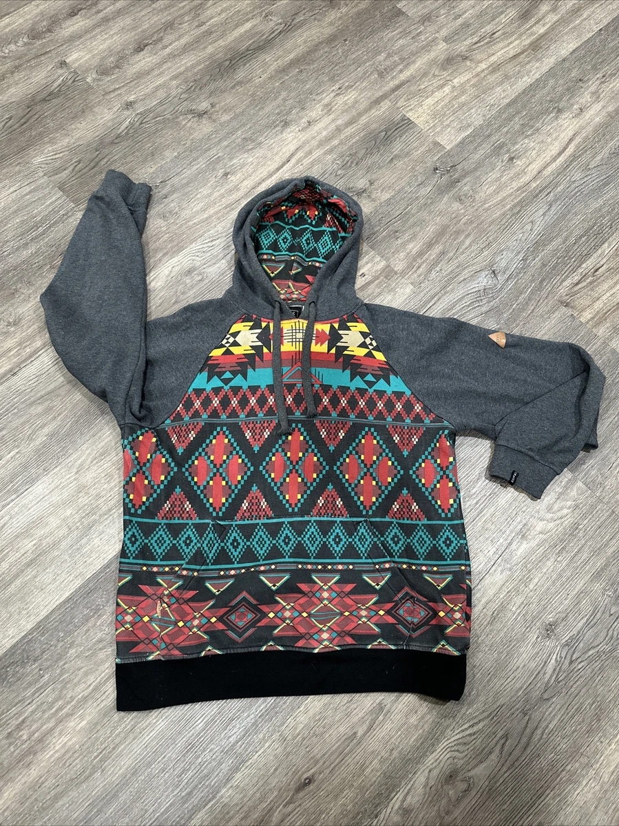 Dravus Men's Aztec Hoodie Size Medium Thick Material Cotton