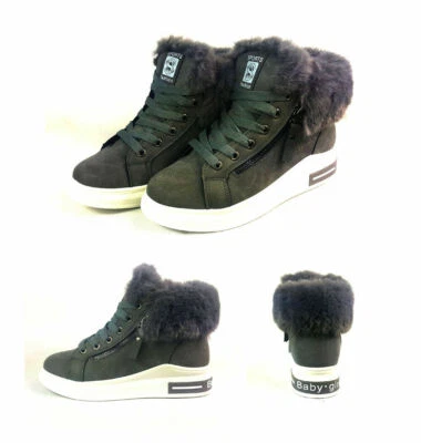 LADIES ANKLE BOOTS WOMEN LACE UP MILITARY COMBAT WORKER CELEB SHOES SIZE UK 3-6