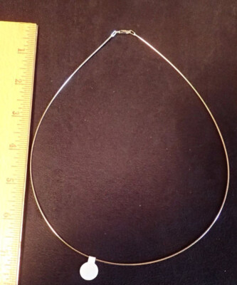 2.5 mm Stiff Flexing Cable Wire 925 Sterling Silver Necklace 18 inch