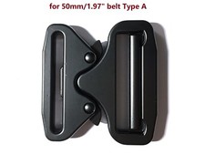 New Metal Belt Buckle Tactical Nylon Rescue Rigger Quick Release 50MM Black