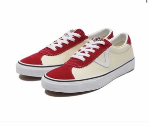 red and cream vans