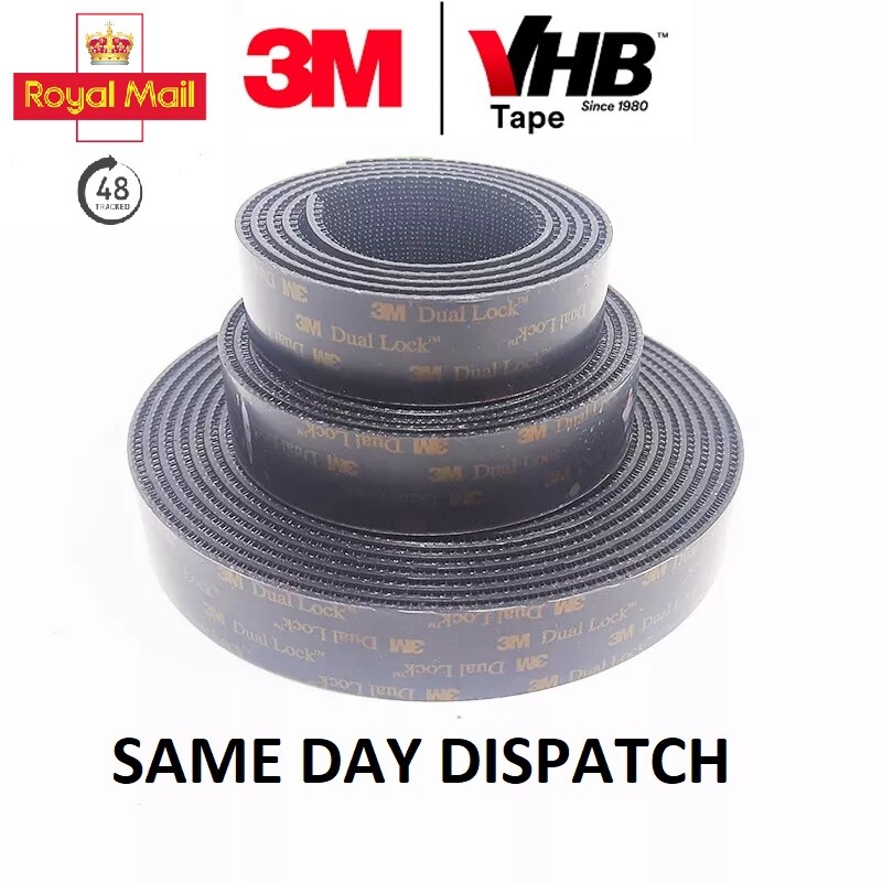 STRONGEST 3M VHB DUAL LOCK SJ3551CF STRONG BLACK HEAVY DUTY VHB