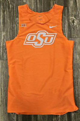 Nike Pro Elite Oklahoma State Cowboys OSU Issued Singlet Tank Mens