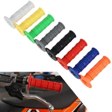 Universal Soft Rubber 7/8" & 1' Hand Grips Throttle Handle For MX Pit Dirt Bike