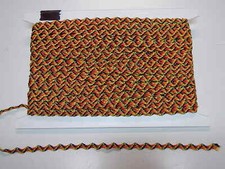 Ric Rac - Red/Black/Gold with Metallic Gold 7mm 5 meters