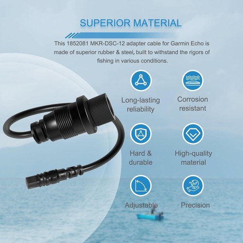 1852081 MKR-DSC-12 Adapter Cable 4-PIN for Garmin Echo,Striker Vivid Fish Finder - Picture 3 of 8