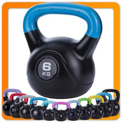 BODY & MIND Kettlebell Kugelhantel 2-20 kg - Schwunghantel Krafttraining Hantel Training