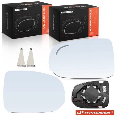 A-Premium 2x Mirror Glass w/ Heated & Blind Spot Detection for Volvo XC60 18-23