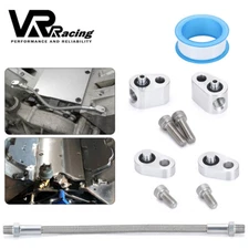 For GM LS LM7 LR Coolant Steam Port Crossover Hose Kit LS1 Throttle Body Bypass 