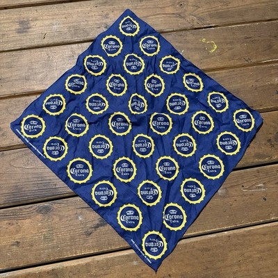 Corona Extra Blue Cotton Bandana Handkerchief bandanna Vintage